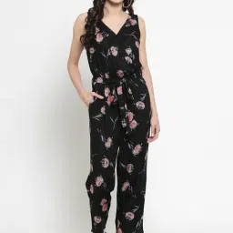 Sera Black Floral Print Jumpsuit-picture-26