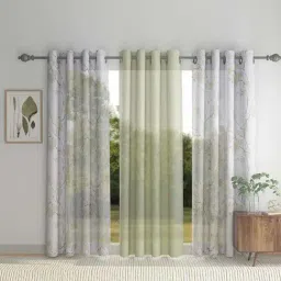 HOSTA HOMES Polyester 7 ft Door Curtain - Set of 3-29