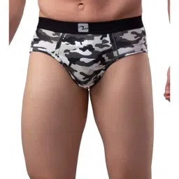 UnderJeans by Spykar Black & White Printed Briefs-picture-12