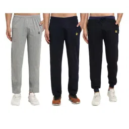 Vimal Jonney Multicolor Cotton Mid Rise Trackpants (Pack of 3)-image-47