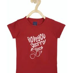 Allen Solly Kids Red Graphic Print T Shirt-image-72