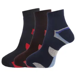 Dollar Multi Cotton Self Pattern Socks - Pack of 3-43