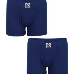 Jockey Kids Blue Cotton Regular Fit Trunks (Pack of 2)-image-49