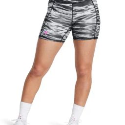 Under Armour Black Slim Fit Printed Sports Shorts-picture-40