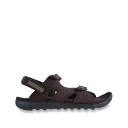 Woodland Men's Dark Brown Floater Sandals-image-25
