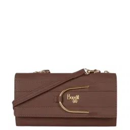Baggit Brown Solid Wallet for Women-image-53