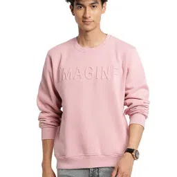Turtle Pink Regular Fit Sweatshirt-image-5
