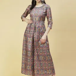Fashor Grey Printed Jumpsuit-image-92