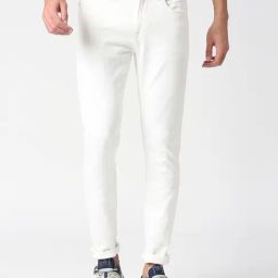 Pepe Jeans White Cotton Skinny Fit Jeans-picture-43