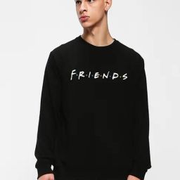Bewakoof Jet Black Regular Fit Graphic Print Sweatshirt-image-28