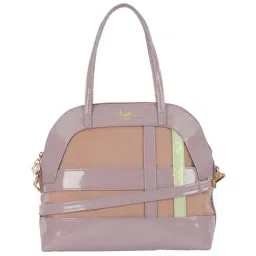 Baggit Purple Textured Medium Bowler Bag-image-47