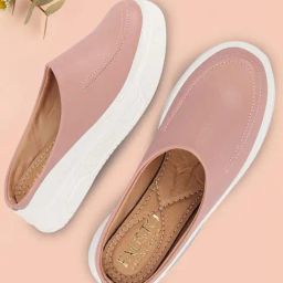 Fausto Women's Pink Mule Shoes-image-15
