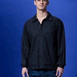 Pepe Jeans Black Cotton Loose Fit Shirt-image-67