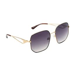 Opium Grey UV Protection Hexagon Sunglasses for Women-image-19