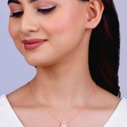 GIVA 925 Sterling Silver Rose Gold Pendant for Women-image-53