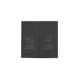 Legrand Hotel "DND and MMR" Functions External with Bell Push Allzy 2 Module Matt Black, 6812 49 (Pack of 10 Pcs) image 2