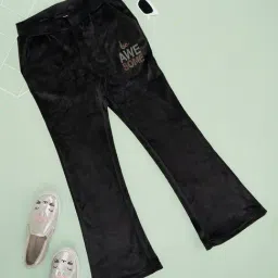 Pantaloons Junior Girls Black Polyester Solid Pants-image-52