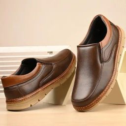 Hoversole Men's Sombra Dark Cocoa Stylish and Comfortable Slip-On Shoes-image-11
