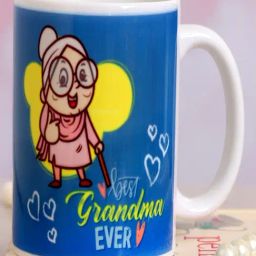 FNP Multicolor Ceramic Printed Best Grandma Ever Printed Mug (325 ml)-image-42