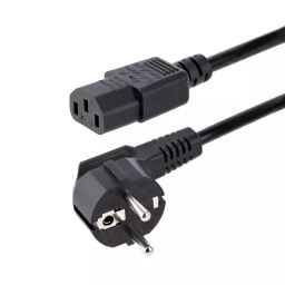 StarTech.com Right Angle CEE 7/7 Plug to Straight IEC C13 Socket Power Cable 3 m, 713E-3M-POWER-CORD-image-95