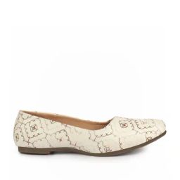 Fausto Women's White & Brown Casual Loafers-image-64