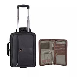 SWISS MILITARY Trolley Bag & Wallet Combo 23 L Black & Green , LTB4_TW2-image-48