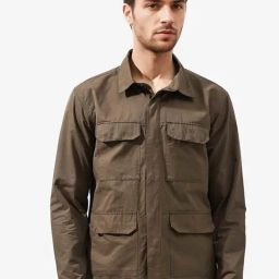 Rare Rabbit Olive Regular Fit Solid Jacket-image-28
