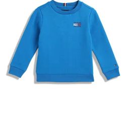 TOMMY HILFIGER Boys Blue Solid Sweatshirt-image-10