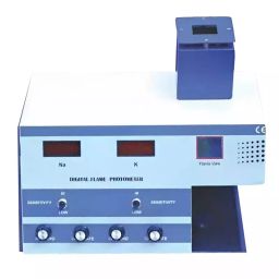 BR Biochem 3-1/2 Digit LED Display Flame Photometer with Compressor, BRR-65-2