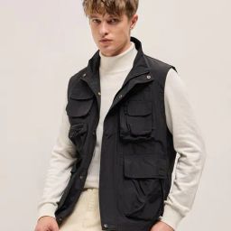 The Bear House Black Nylon Regular Fit Solid Casual Jacket-image-81