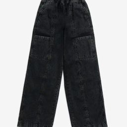 Y&F Kids by Westside Black Wide-Leg Mid-Rise Jeans-image-58