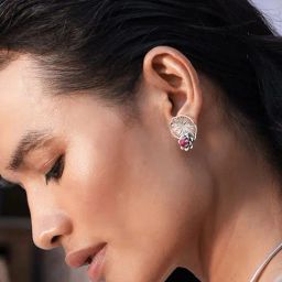 Shaya 92.5 Sterling Silver Rise Above Fear Earrings for Women-picture-47