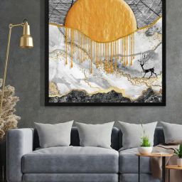 999Store Printed Grey Canvas Wall Art-17