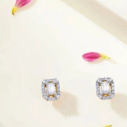 P.N.Gadgil Jewellers 14KT BSI Hallmarked Yellow Gold Urban Edge Stud Earring for Women-image-21