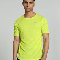 Puma Performance Running Green Regular Fit Printed Sports T-Shirt-image-98