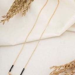 Wynona Gold-Plated Stone Studded & Beaded Mangalsutra-17
