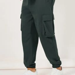 Styli Grey Cotton Relaxed Fit Joggers-image-112