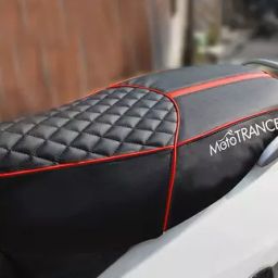 Mototrance Red Black Bike Scooter Seat Cover for TVS Ntorq 125 Pack of 2-18