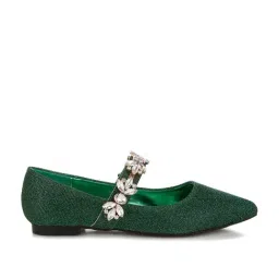 Rag & Co Women's Green Mary Jane Shoes-picture-13