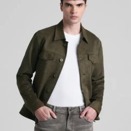 Jack & Jones Olive Night Regular Fit Jacket-image-44