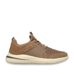 Skechers Men's DELSON 3 Khaki Running Shoes-17