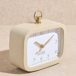 Westside Home Beige Rectangular Hum Clock image 2