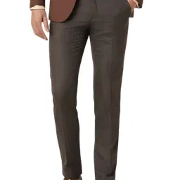 Van Heusen Brown Slim Fit Trousers-image-66
