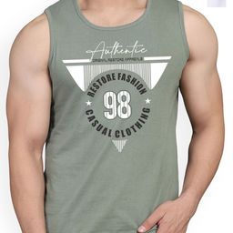 Woostro Pack Of 2 Printed Cotton Gym Innerwear Vests RS26 CMB (RUN WHITE) (98 LGTGREEN)-image-89