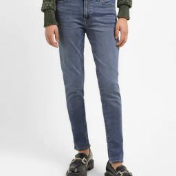 Levi's Blue Blended Skinny Fit Mid Rise Jeans-picture-33