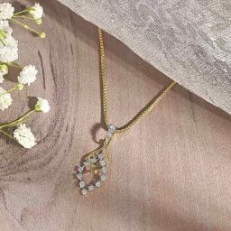 P.N.Gadgil Jewellers 14KT Yellow Gold and Diamond Casual Pendant for Women-image-70