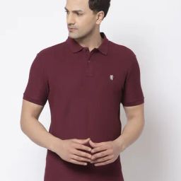 Red Tape Plum Cotton Regular Fit Polo T-Shirt-image-42