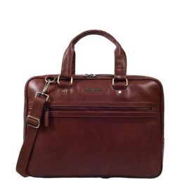 Gauge Machine Tan PU Laptop Messenger Bag-image-43