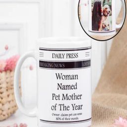 FNP Multicolor Ceramic Printed Personalised Pet Of The Year Mug (325 ml)-34