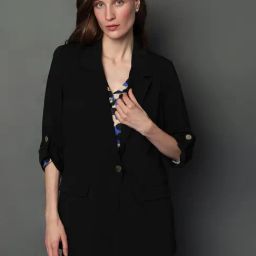 Vero Moda Black Regular Fit Blazer-image-27